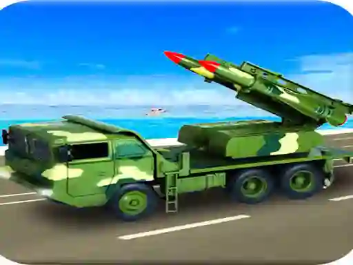 Gioco Us Army Missile Attack Army Truck Driving Games in linea