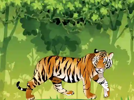 Gioco Angry Tiger Coloring in linea