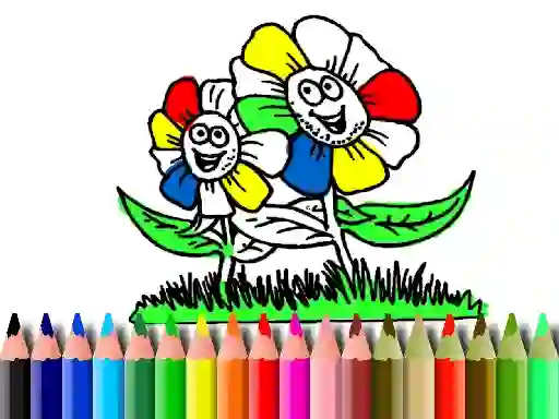Gioco Back to School: Flowers Coloring in linea