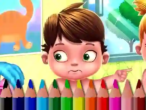 Gioco Back To School: Baby Coloring Book in linea