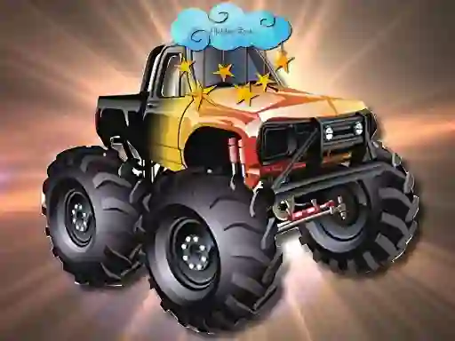 Gioco Cartoon Trucks Hidden Stars in linea