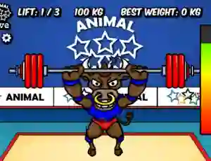 Gioco Animal Olympics Weight Lifting in linea