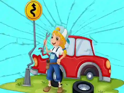 Gioco Broken Cars Jigsaw in linea