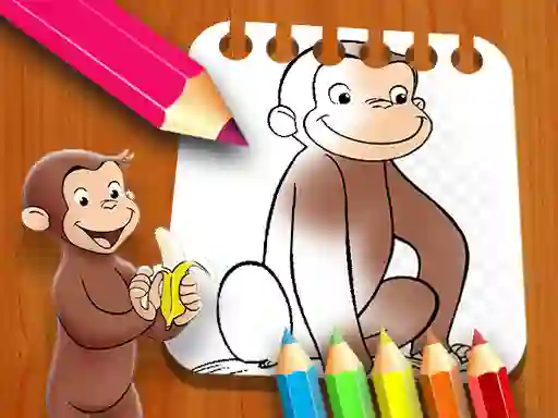 Gioco Curious George Coloring Book in linea