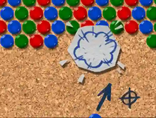 Gioco Pinboard Bubble Shooter in linea