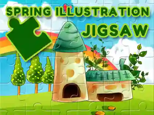 Gioco Spring Illustration Jigsaw in linea