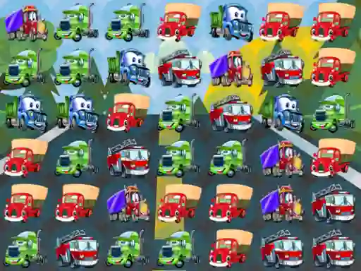 Gioco Cartoon Trucks Match 3 in linea