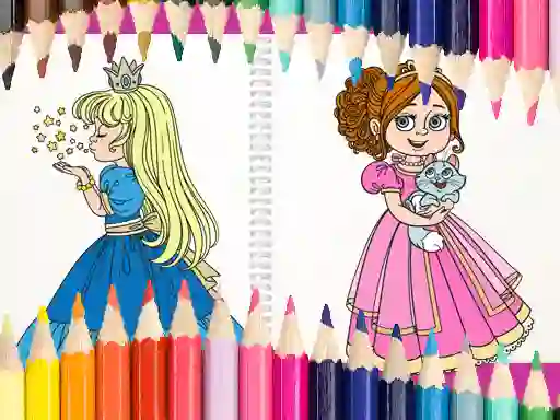 Gioco Beautiful Princess Coloring Book in linea