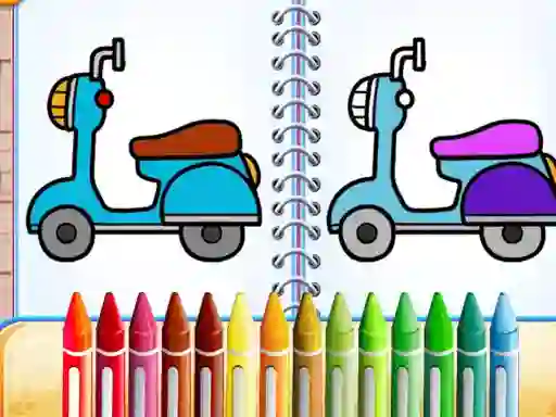 Gioco Cute Bike Coloring Book in linea