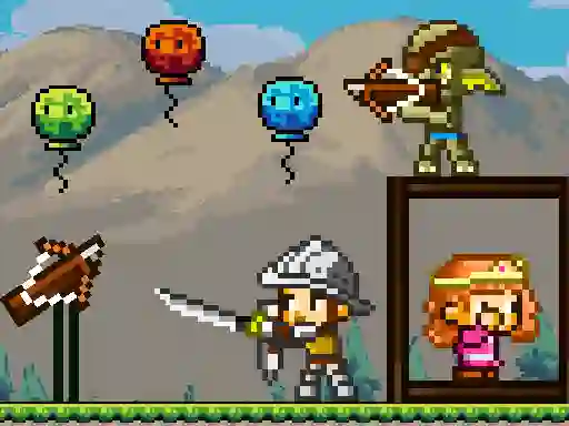 Gioco Pixel Archer Save The Princess in linea