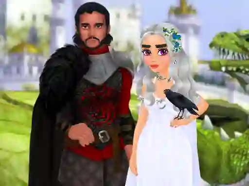 Gioco Dragon Queen Wedding Dress in linea