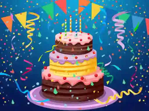 Gioco Birthday cake puzzle in linea