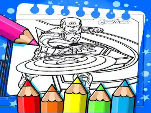 Gioco Captain America Coloring Book in linea