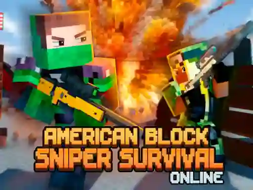 Gioco American Block Sniper Survival Online in linea