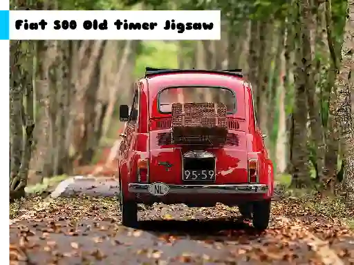 Gioco Fiat 500 Old Timer Jigsaw in linea
