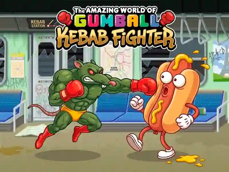 Gioco The Amazing World of Gumball Kebab Fighter in linea