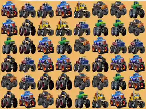 Gioco Monsters Trucks Match 3 in linea
