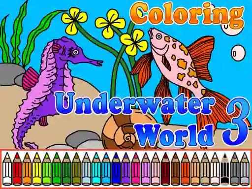 Gioco Сoloring Underwater World 3 in linea