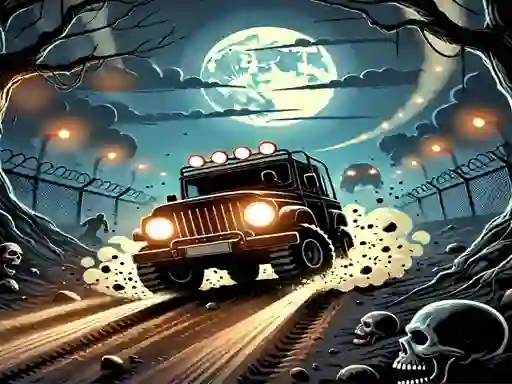Gioco Racing Car Destroying Zombie in linea