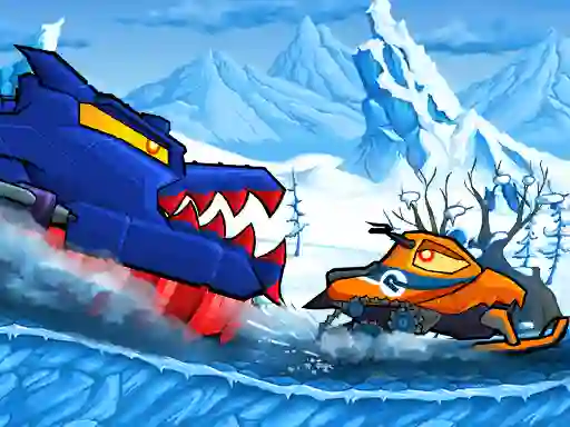 Gioco Car Eats Car: Winter Adventure in linea
