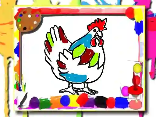 Gioco Chicken Coloring Book in linea