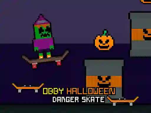 Gioco Obby Halloween Danger Skate in linea