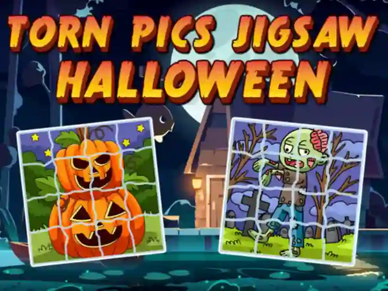 Gioco Torn Pics Jigsaw Halloween in linea