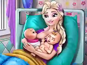 Gioco Ice Queen Twins Birth in linea