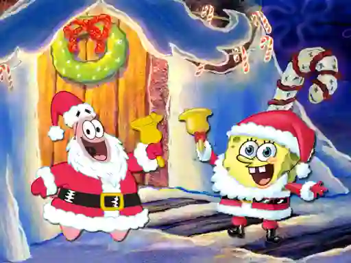 Gioco SpongeBob Christmas Jigsaw Puzzle in linea