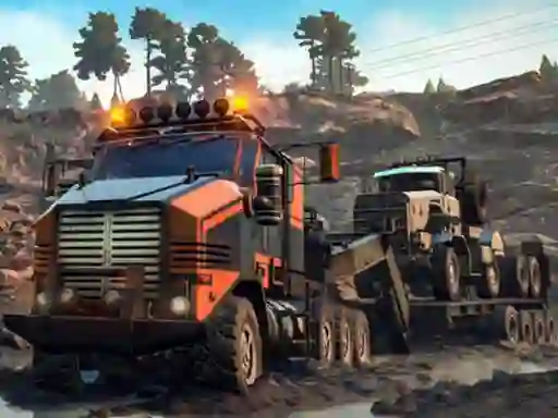 Gioco Trucks in Mud Jigsaw in linea