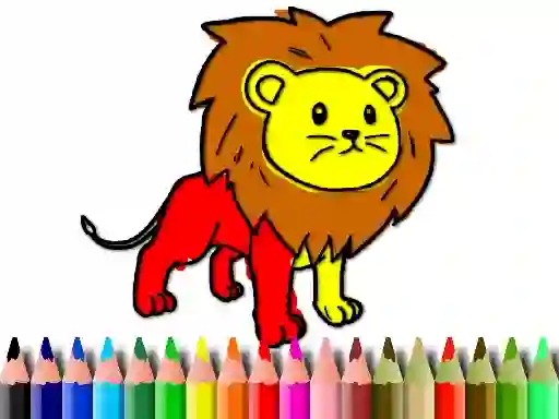 Gioco Back To School: Lion Coloring Book in linea