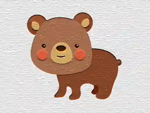 Gioco Cartoon Bear Puzzle in linea
