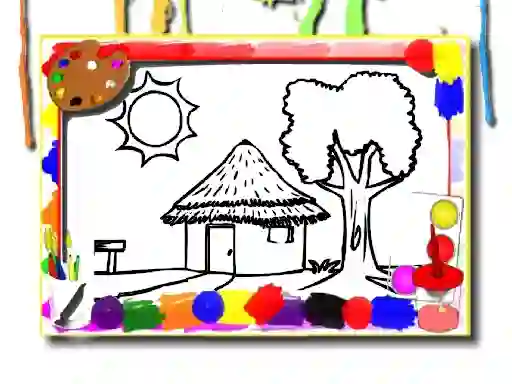 Gioco Back To School: House Coloring Book in linea