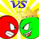 Gioco Red ball vs green king in linea