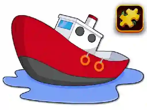 Gioco Cartoon Ship Puzzle in linea
