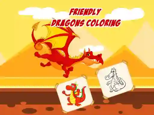 Gioco Friendly Dragons Coloring in linea