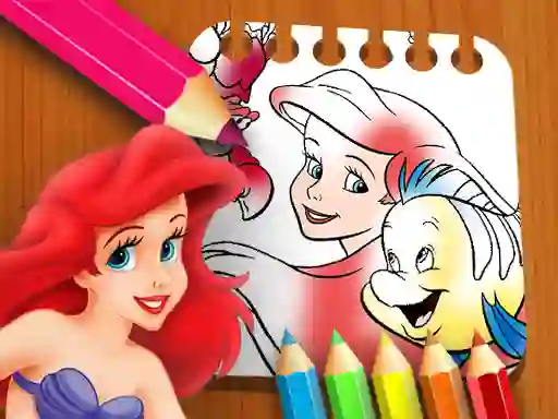 Gioco The Little Mermaid Coloring Book in linea