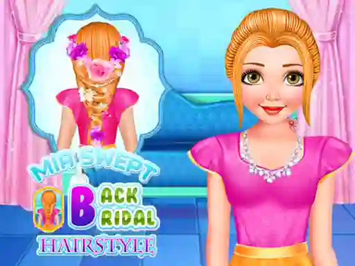 Gioco Mia Swept Back Bridal Hairstyle in linea