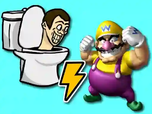 Gioco Skibidi Toilet vs Wario in linea