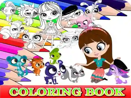 Gioco Coloring Book for Littlest Pet Shop in linea