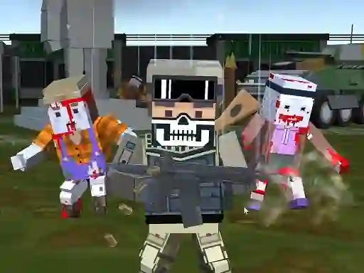 Gioco Combat Pixel Arena 3D Zombie Survival in linea