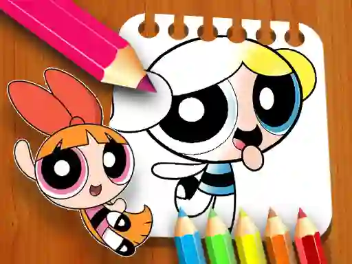 Gioco The Powerpuff Girls Coloring Book in linea