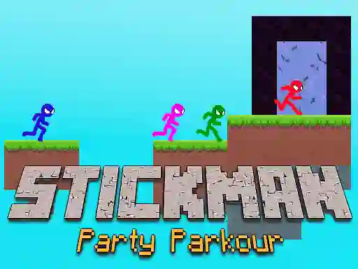 Gioco Stickman Party Parkour in linea
