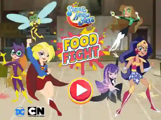 Gioco DC Super Hero Girls Food Fight in linea