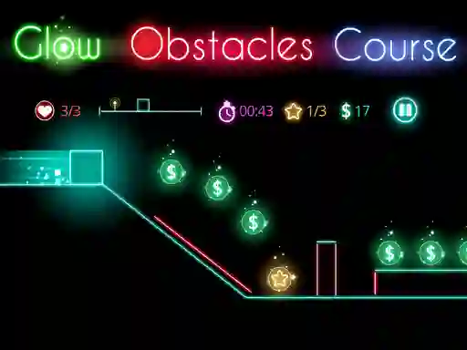 Gioco Glow obstacle course in linea