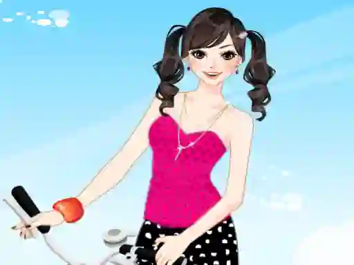 Gioco Bicycle Girl Dressup in linea