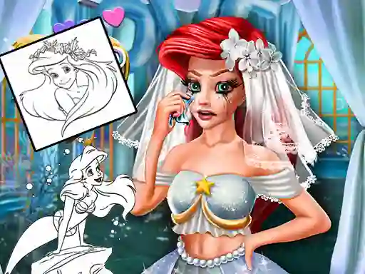 Gioco Coloring Book for Ariel Mermaid in linea
