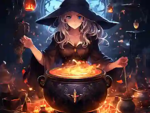 Gioco Anime girls Witchcraft in linea