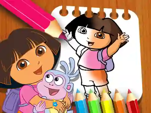 Gioco Dora the Explorer the Coloring Book in linea