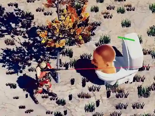 Gioco TopDown Skibidi Toilet Shooting in linea